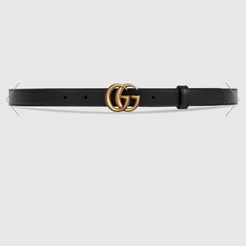 Gucci MARMONT THIN LEATHER BELT